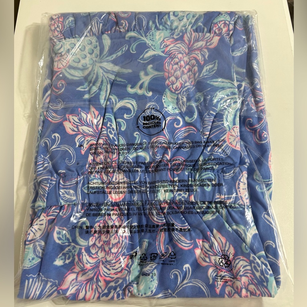 NWT Lilly Pulitzer Danville Dress Sunwashed Blue Citrus‎ Crush - Picture 4 of 6